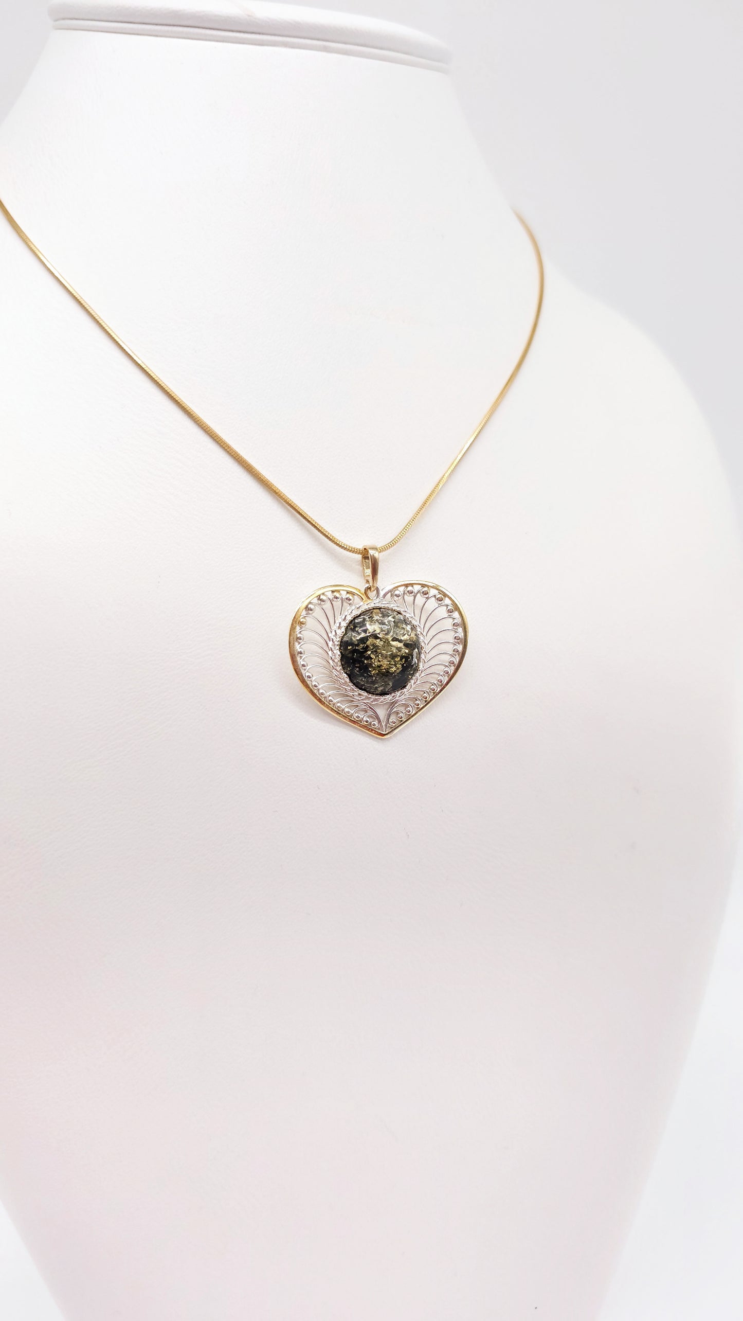 Herzanhänger vergoldet – Damen Schmuck