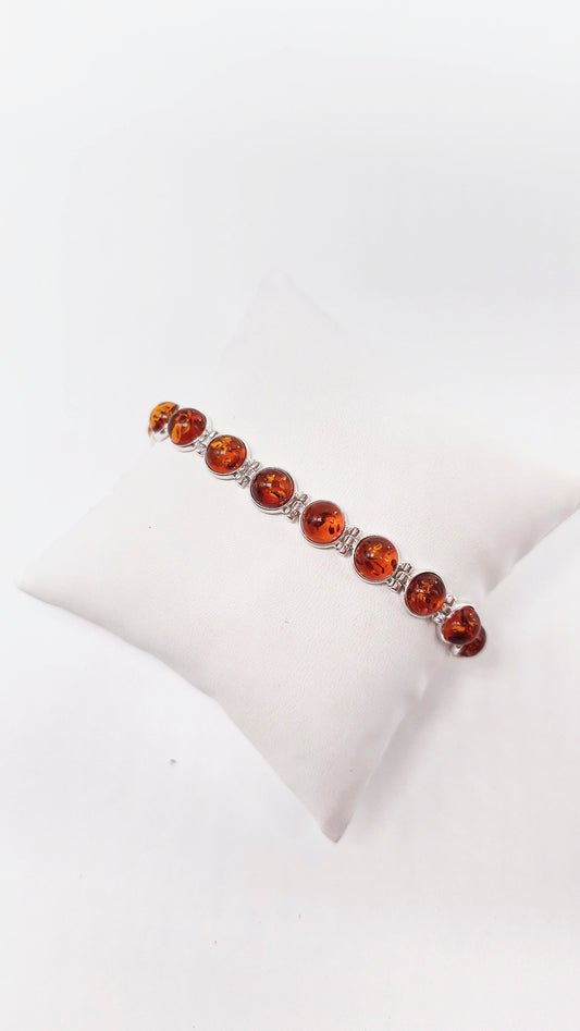 Bernsteinarmband mit Karabinerverschluss – elegant