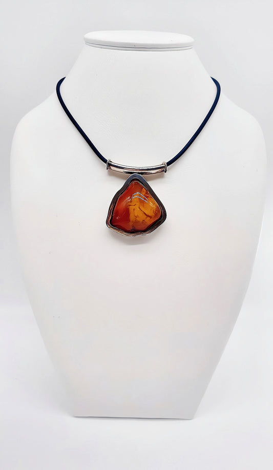Radiant amber elegance