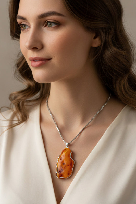 Top-class amber pendant