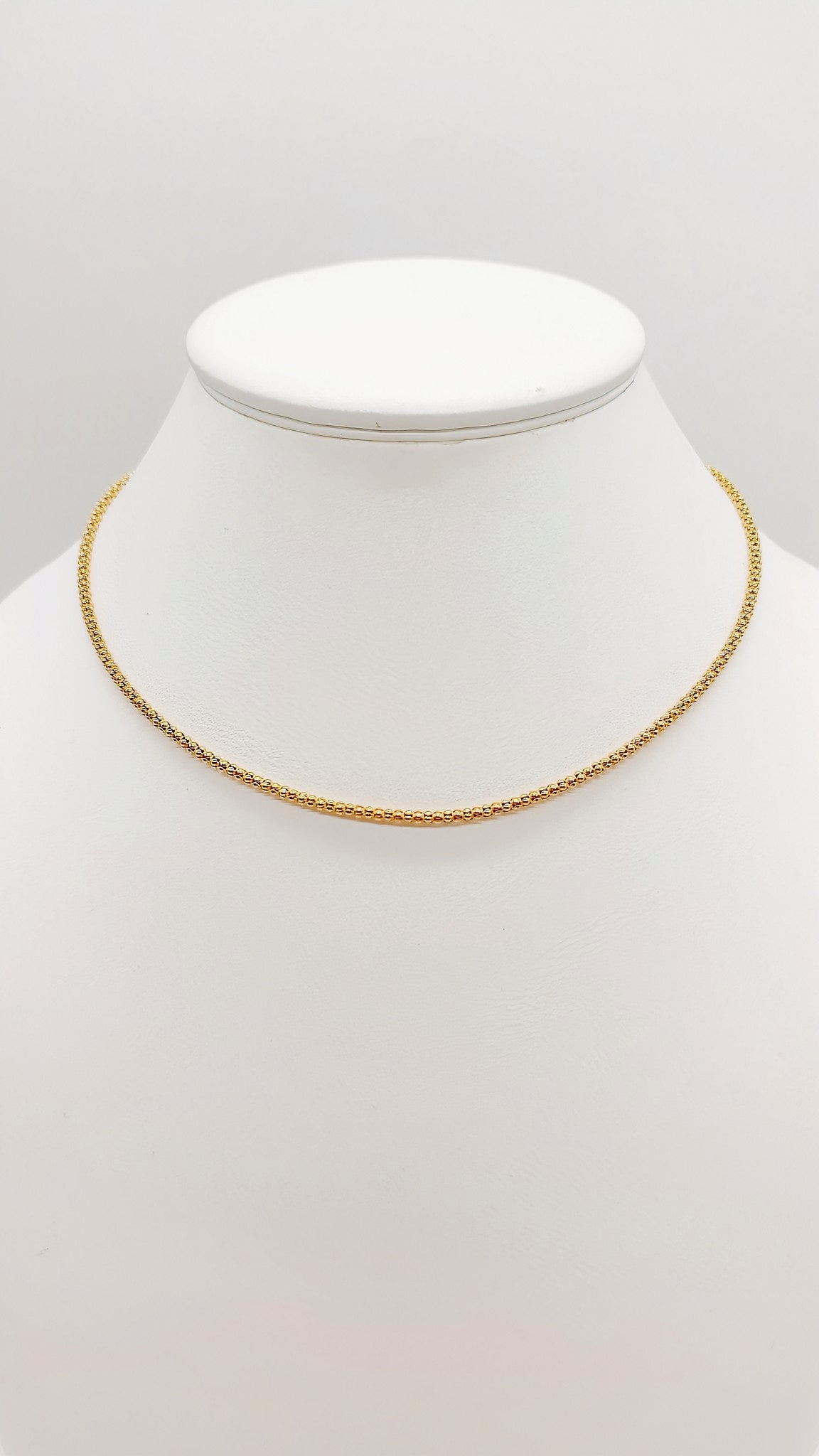 Luxuriöse Kette aus 925er Sterlingsilber, doppelhartvergoldet mit 24 Karat Gold