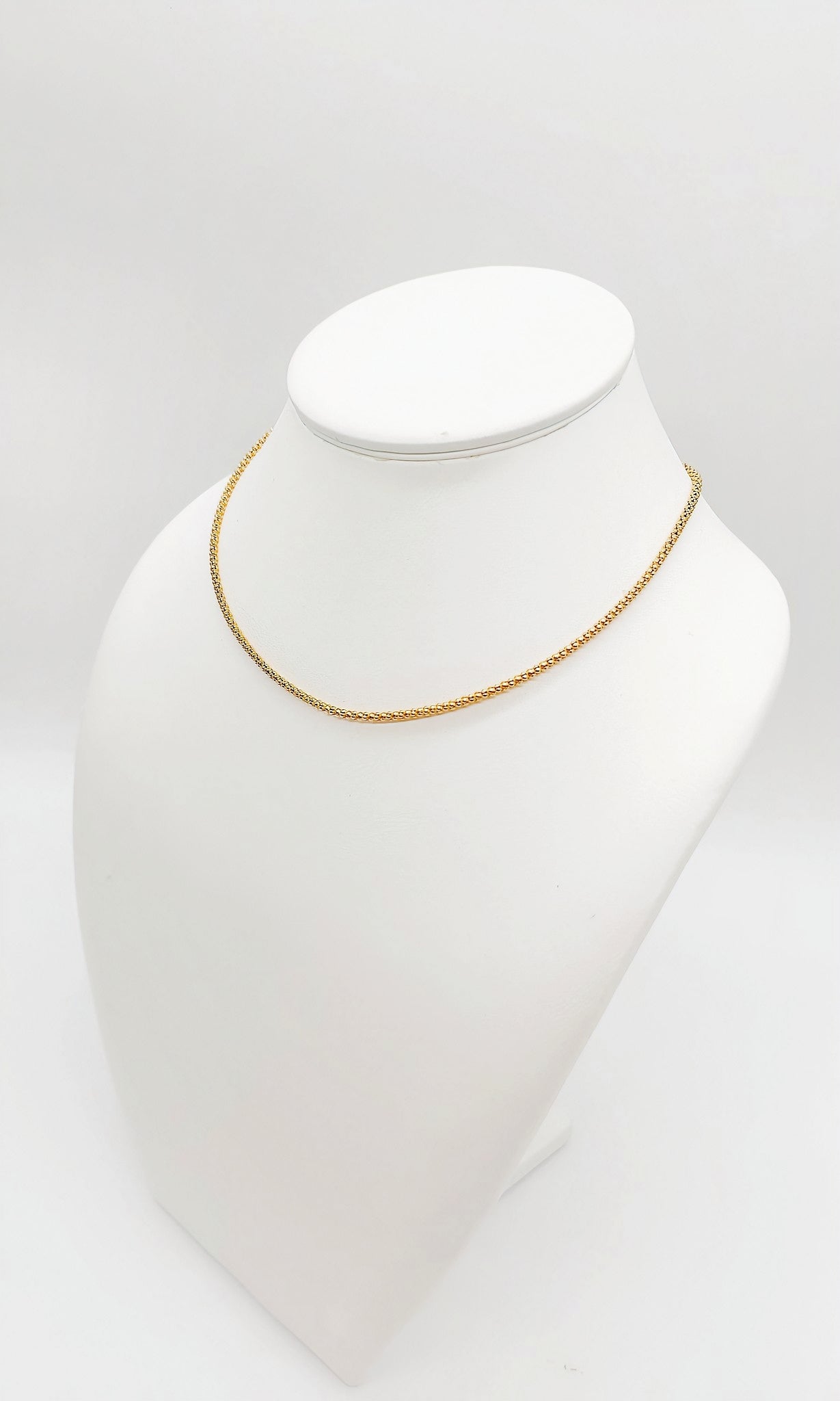 Luxuriöse Kette aus 925er Sterlingsilber, doppelhartvergoldet mit 24 Karat Gold