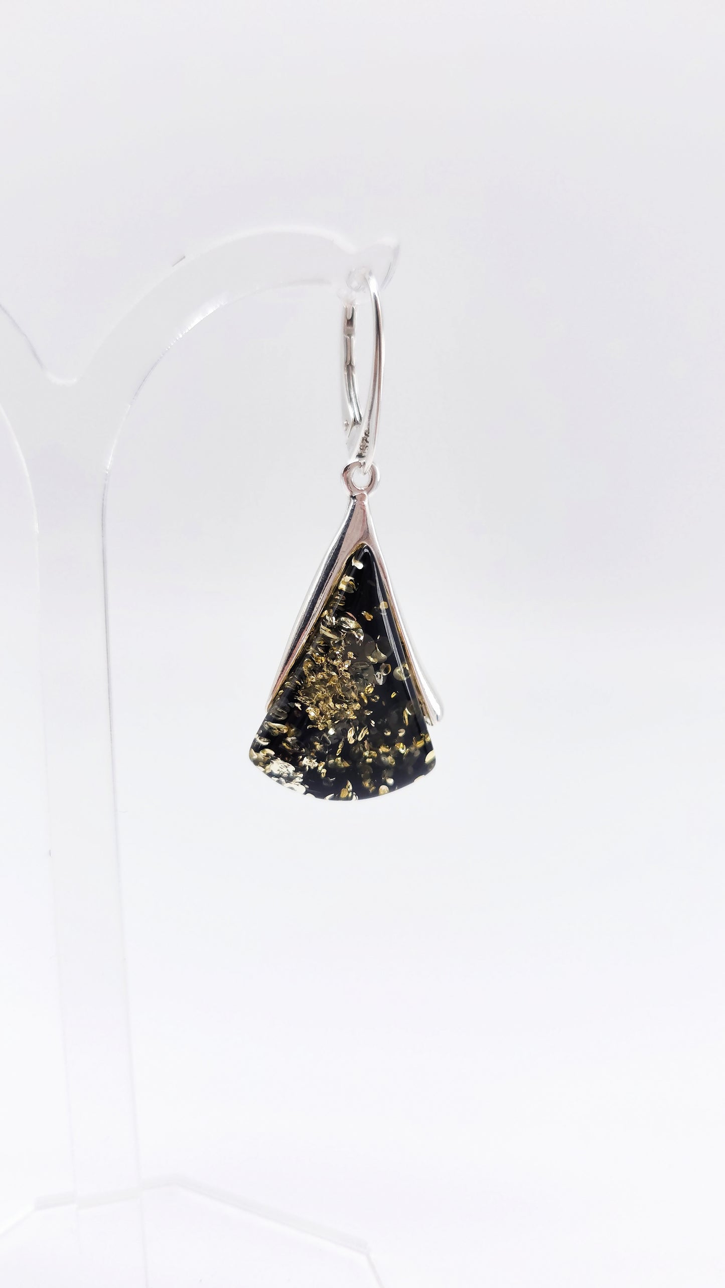 Amber earrings 4.5 cm – elegant look