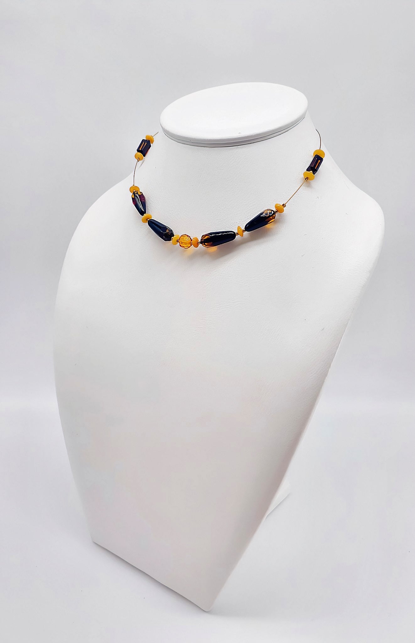 Elegante Bernsteinkette - Handgefertigt, 39 cm, Unikat