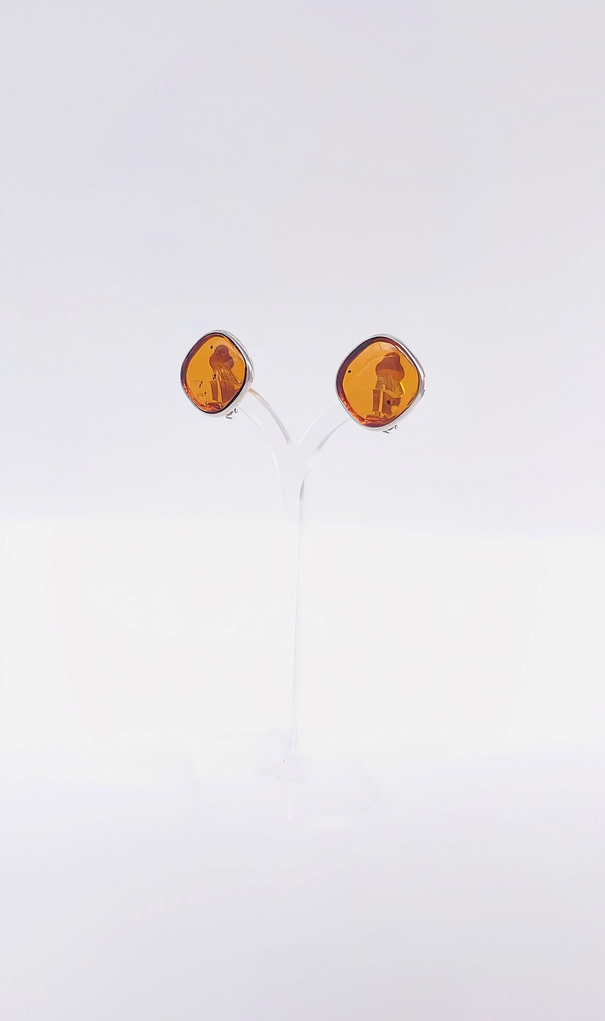 Ohrringe ohne Ohrlöcher – Bernstein-Clips in elegantem Design
