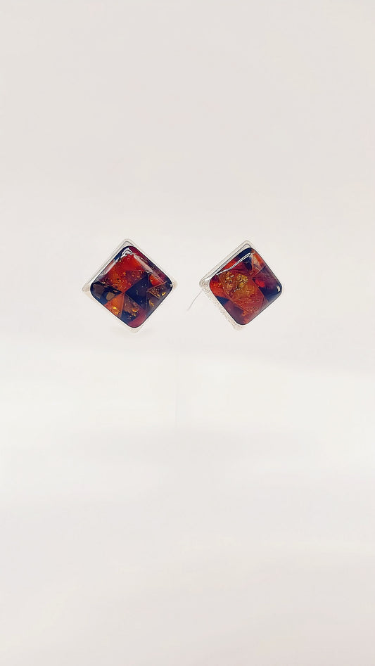 Vintage-Chic: Ohrclips mit echtem Naturbernstein